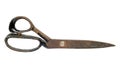 Old rusty scissors isolated on white background Royalty Free Stock Photo