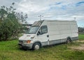 Old rusty scrap van Iveco parked