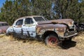 Old Vintage Rusty Sedan Car