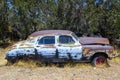 Old Vintage Rusty Sedan Car