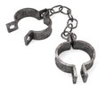 Old rusty shackles Royalty Free Stock Photo