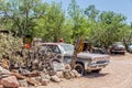 Old rusty sherii's car at Hackberry's General Store Royalty Free Stock Photo