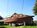 Old rusty ship, Lithuania Royalty Free Stock Photo