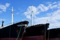 Old rusty ships bows Royalty Free Stock Photo