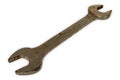 Old rusty spanner Royalty Free Stock Photo