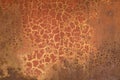 Rust metal texture with lightning pattern, abstract grunge background Royalty Free Stock Photo