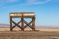 Old rusty storage tank