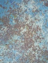 Old rusty surface. Scratched metal painted metal background. Dirty and Old metal texture background. Metal wallwith peeling pain Royalty Free Stock Photo
