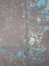 Old rusty surface. Scratched metal painted metal background. Dirty and Old metal texture background. Metal wallwith peeling pain Royalty Free Stock Photo