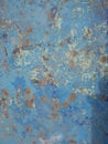 Old rusty surface. Scratched metal painted metal background. Dirty and Old metal texture background. Metal wallwith peeling pain Royalty Free Stock Photo