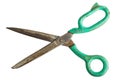 Old rusty tailor scissors