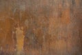 Old rusty texture surface with black or white paint flaking and cracking texture Royalty Free Stock Photo