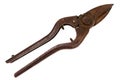 Old rusty tin snips Royalty Free Stock Photo
