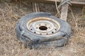 Old rusty tire Royalty Free Stock Photo