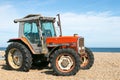 A 3085 massey ferguson on a pebble boat