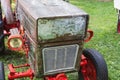 Old rusty tractor from the front close-up Royalty Free Stock Photo