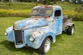 Old rusty truck and old caravan in Stowe Vermont Royalty Free Stock Photo