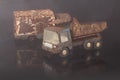 Old rusty truck metal toy Royalty Free Stock Photo