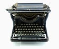 Old rusty typewriter isolated Royalty Free Stock Photo