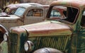 Old rusty vintage antique cars Royalty Free Stock Photo