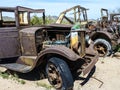 Old rusty vintage cars in Goldfield Royalty Free Stock Photo