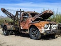 Old rusty vintage cars in Goldfield Royalty Free Stock Photo