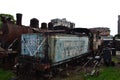 Old and rusty vintage train wagons dating back from the communist era in Havana, Cuba Royalty Free Stock Photo