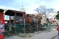 Old and rusty vintage train wagons dating back from the communist era in Havana, Cuba Royalty Free Stock Photo