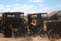 Old rusty vintage trucks