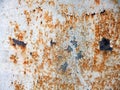 Old rusty wall. Corrosion surface in detail. Metal texture background