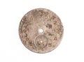old rusty watch dial isolated on white Royalty Free Stock Photo