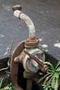 Old rusty water pump Royalty Free Stock Photo