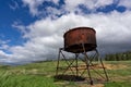 Old rusty water tank Royalty Free Stock Photo