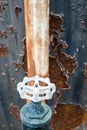 Old rusty water valve, Metal texture Royalty Free Stock Photo