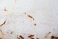 Old rusty white metal background,abstract texture, Corroded metal background, Rusty painted wall