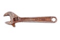 Old rusty wrench Royalty Free Stock Photo