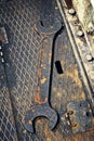 Old Rusty Wrench Royalty Free Stock Photo