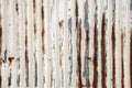 Old rusty zinc plate surface galvanized, corrugated iron siding vintage texture background. Royalty Free Stock Photo