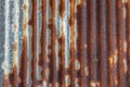 Old rusty zinc sheet Royalty Free Stock Photo
