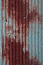 The old rusty zinc sheets. Royalty Free Stock Photo