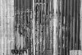 Old rusty zinc wall Royalty Free Stock Photo