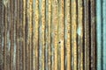Old rusty zinc wall surface galvanized, Royalty Free Stock Photo