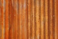 Old rusty zinc wall texture and background Royalty Free Stock Photo