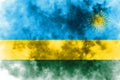 Old Rwanda grunge background flag