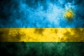 Old Rwanda grunge background flag