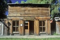 Old Saddler building in Ghost Town near Virginia City, MT Royalty Free Stock Photo