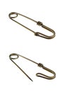 Old Safety Pin Royalty Free Stock Photo