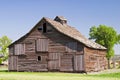 Old sagging barn Royalty Free Stock Photo