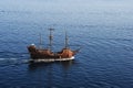 Old sailing boat on che coast of Dubrivnik Royalty Free Stock Photo