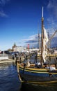 Old sailing boats in helsinki city harbor port finland Royalty Free Stock Photo